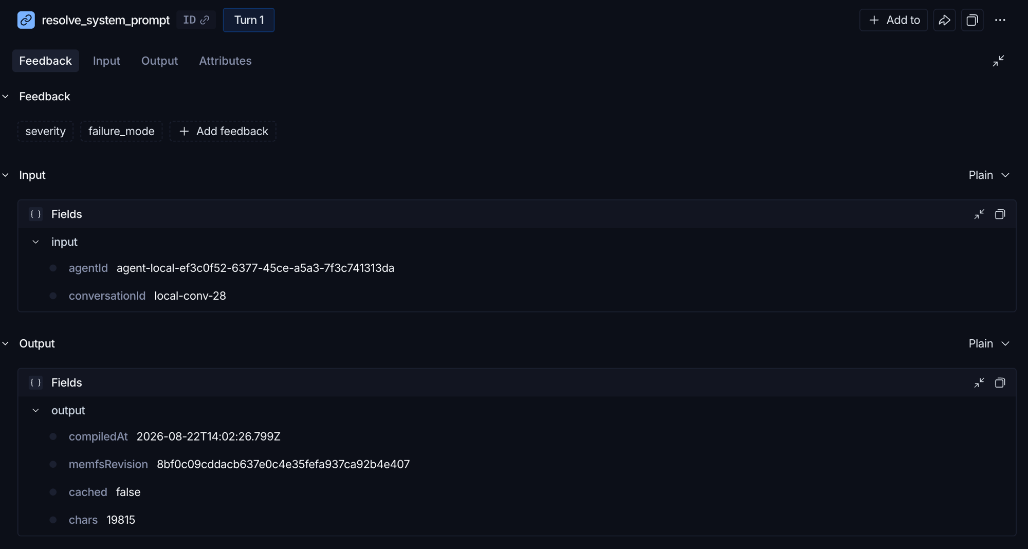 The agent's own prompt recompiles with the memory it just merged