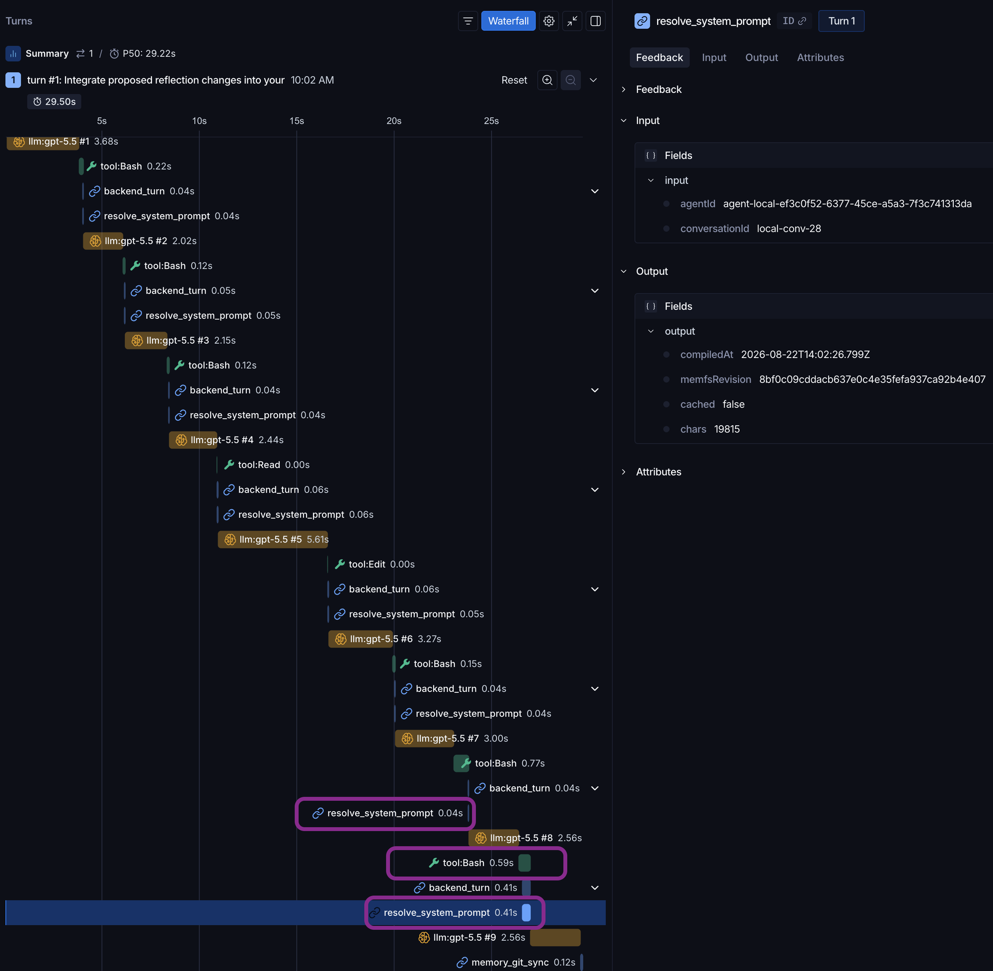 Cache miss after the merge: 0.41s, cached false, new revision